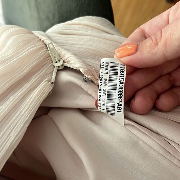 Jovani Evenings Cream Evening Gown with Belt Size 16 - Picture 10 of 11